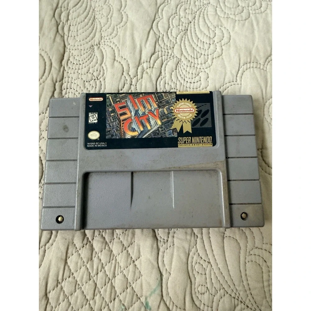 SimCity – Super Nintendo SNES – Authentic – Good Condition